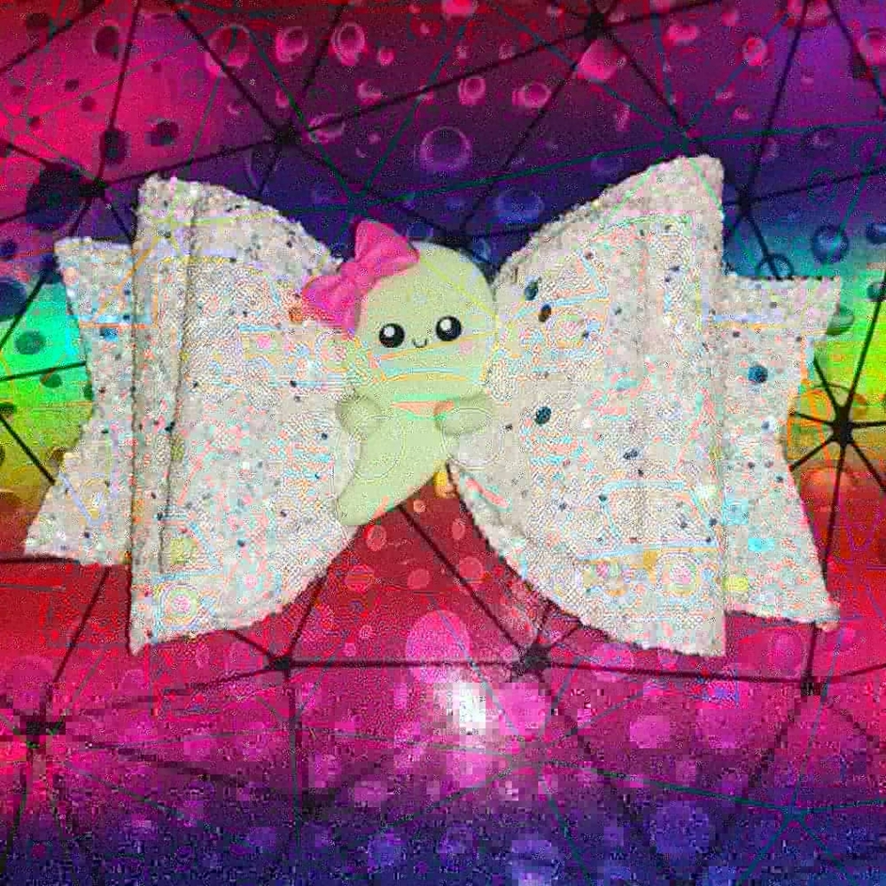 🧡Glow in the dark Ghost Bow